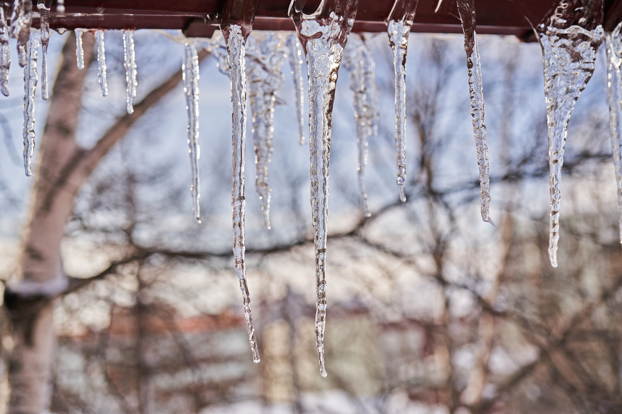 Insulated water pipes in a home to prevent freezing during winter.